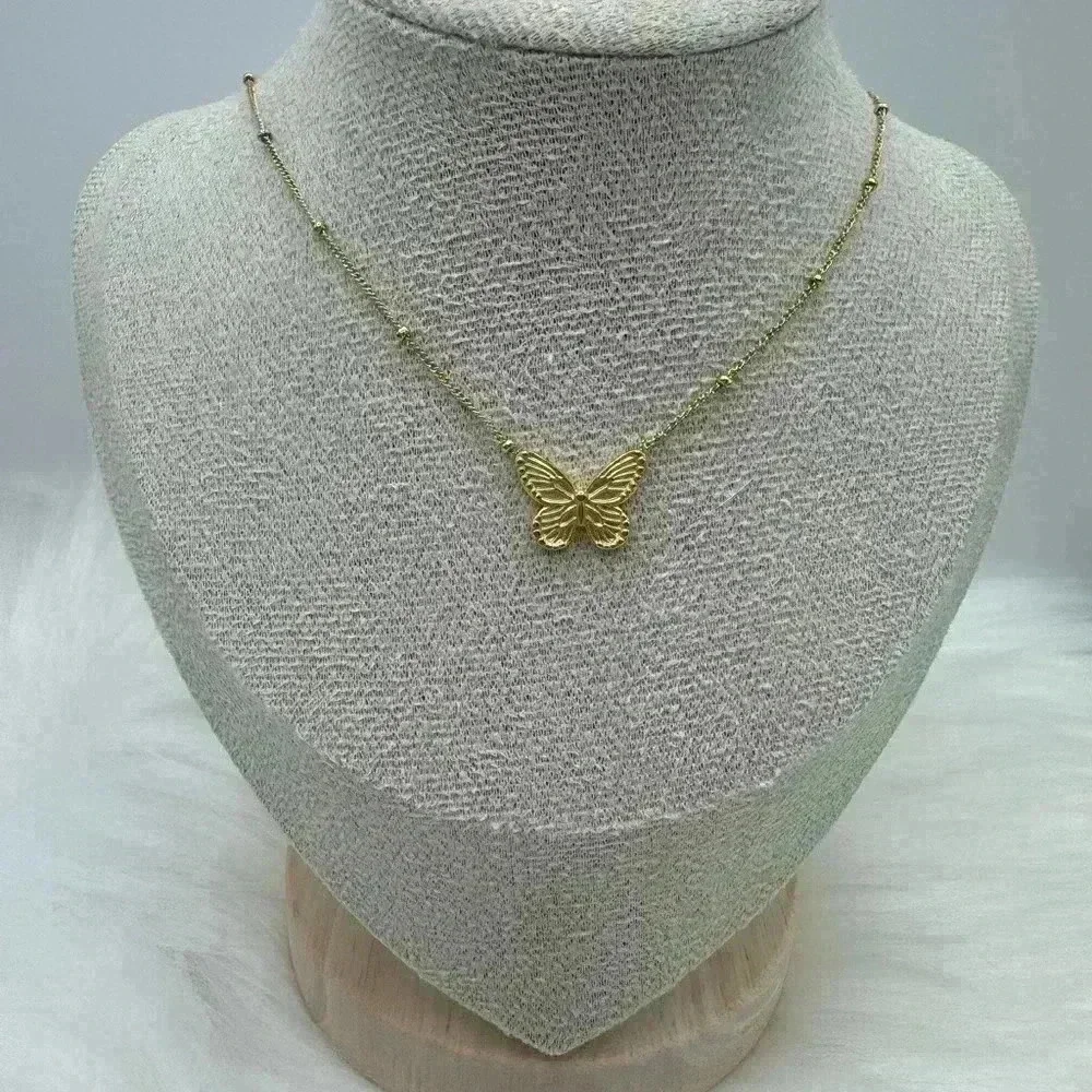 New Dainty Goldie Butterfly Necklace
